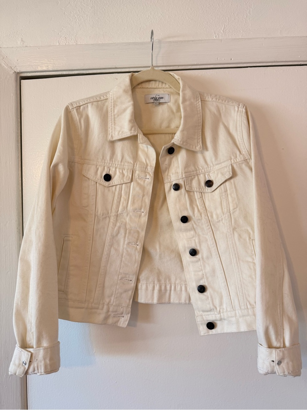 Cream Denim Jacket - Women's
